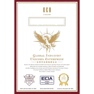 Global Industry Unicorn Certificate